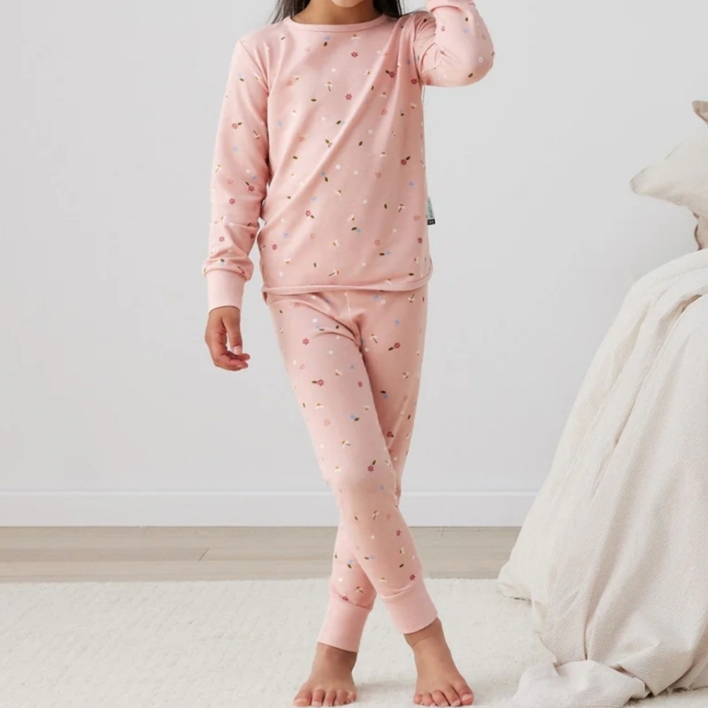 ErgoPouch NEW Pajamas 2T Daisies Print Pink Floral Two Piece Set 1.0 TOG
